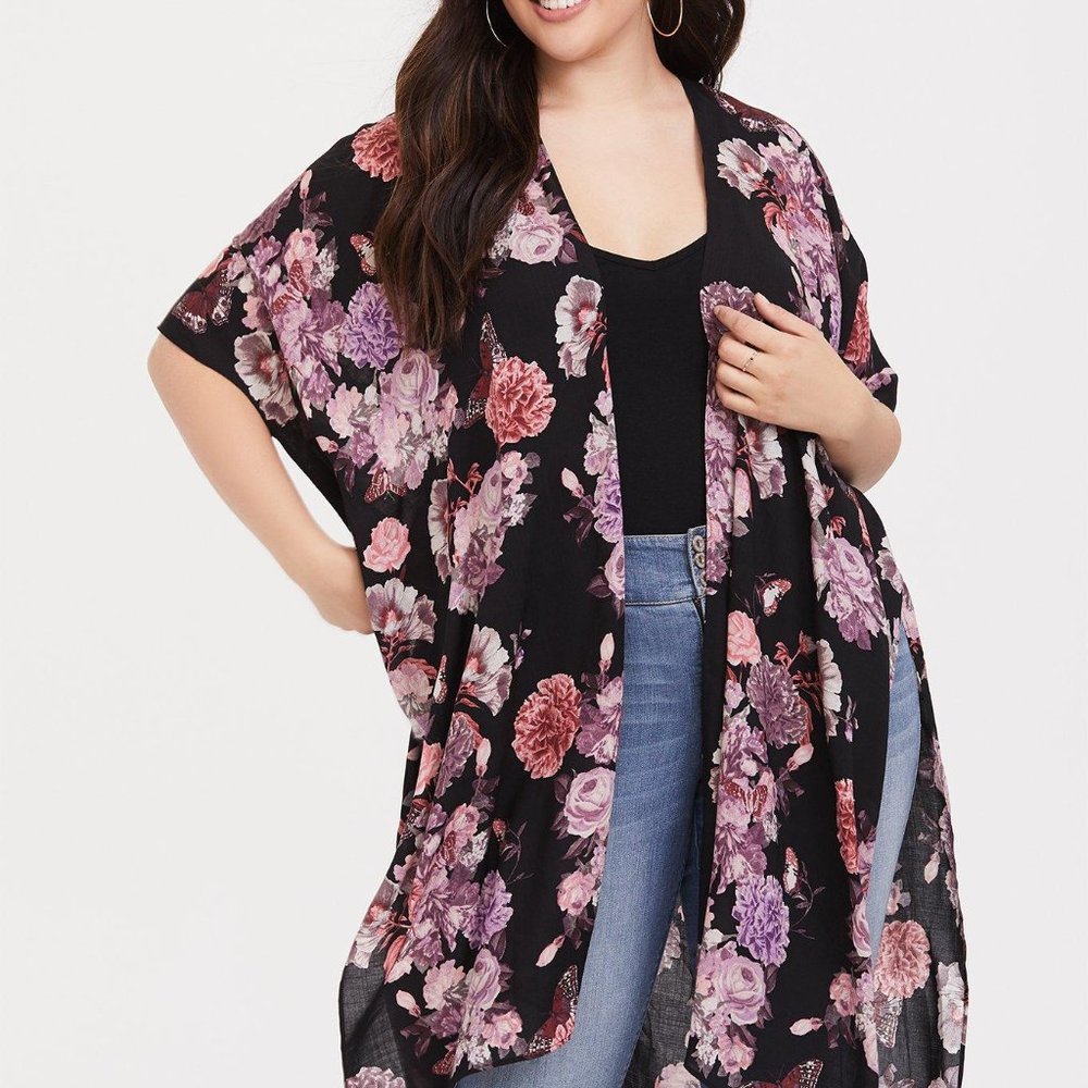 Torrid gauze duster kimono